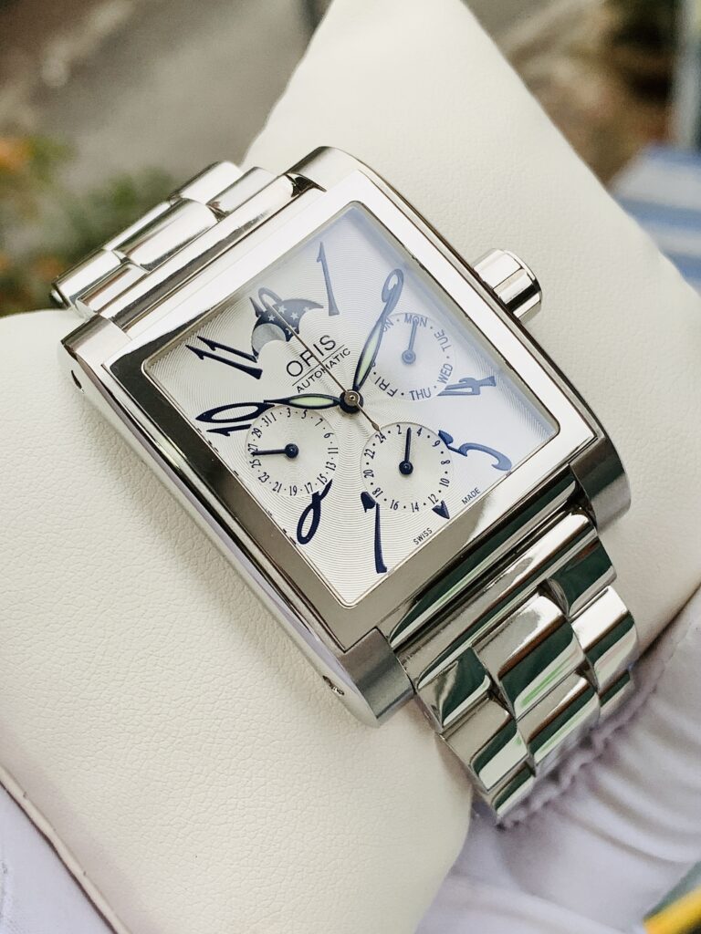 Đồng Hồ Oris Miles Rectangular Complication White Dial - 01 581 7528 4061-07 8 22 68