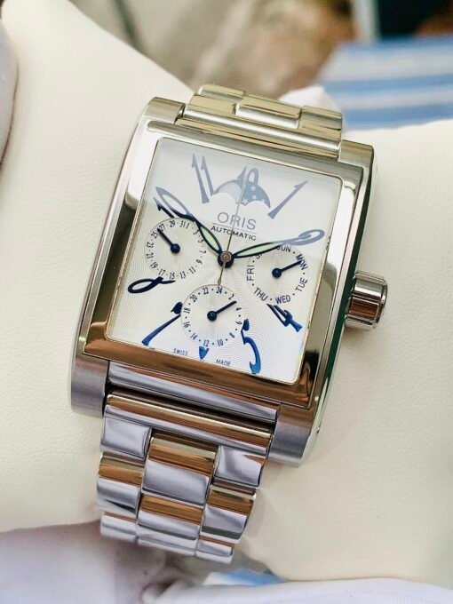 Đồng Hồ Oris Miles Rectangular Complication White Dial - 01 581 7528 4061-07 8 22 68 - Hình ảnh 3