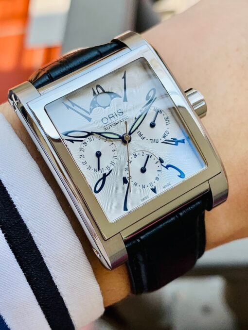 Đồng Hồ Oris Miles Rectangular Complication White Dial - 581 7528 4061 LS - Hình ảnh 2