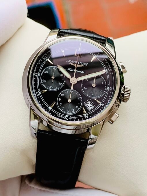 Đồng Hồ Longines Saint-Imier Chronograph Black Dial - L2.752.4.52.3 - Hình ảnh 4