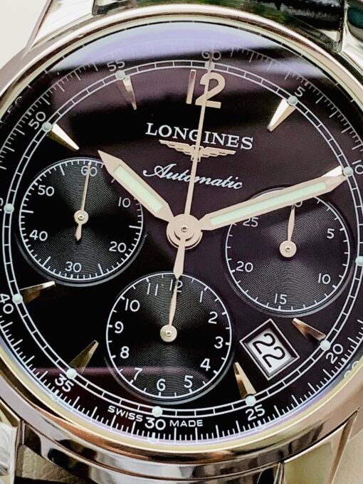 Đồng Hồ Longines Saint-Imier Chronograph Black Dial - L2.752.4.52.3 - Hình ảnh 5