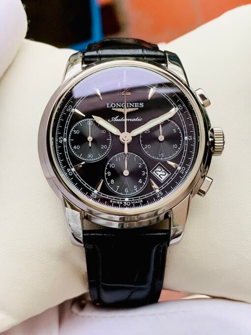Đồng Hồ Longines Saint-Imier Chronograph Black Dial - L2.752.4.52.3