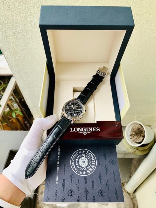 Đồng Hồ Longines Saint-Imier Chronograph Black Dial - L2.752.4.52.3 - Hình ảnh 9