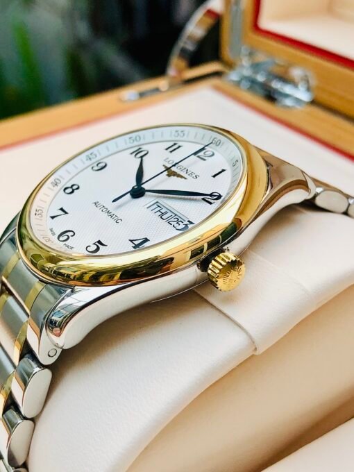 Đồng Hồ Longines Master Day Date Demi Gold - L2.755.5.78.7 - Hình ảnh 5