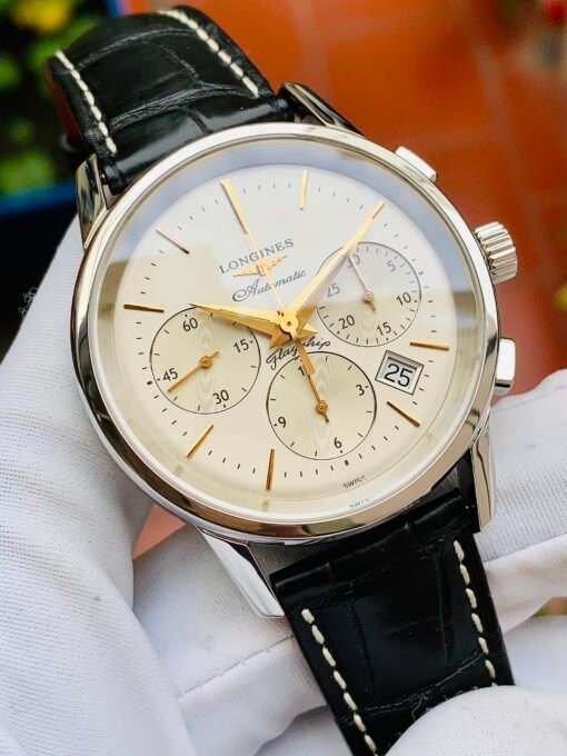 Đồng Hồ Longines Flagship Heritage Chronograph White Dial - L4.796.4.78.2 - Hình ảnh 2