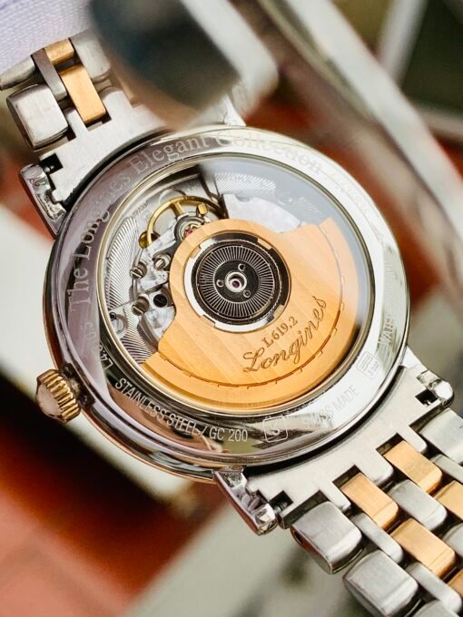 Đồng Hồ Longines Elegant Demi Rose Gold Black Dial - L4.810.5.57.7 - Hình ảnh 9
