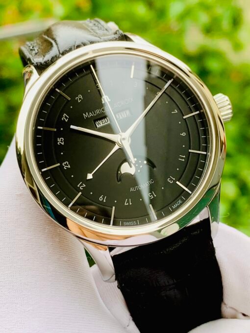 Đồng Hồ Maurice Lacroix Les Classiques Moon Phase Black Dial - LC6068-SS001-33E - Hình ảnh 10