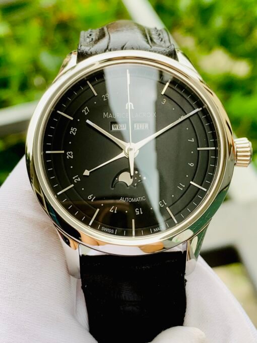 Đồng Hồ Maurice Lacroix Les Classiques Moon Phase Black Dial - LC6068-SS001-33E - Hình ảnh 11