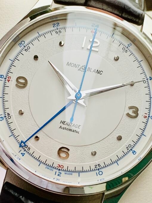 Đồng Hồ Montblanc Heritage GMT White Dial - 119948 (New) - Hình ảnh 5