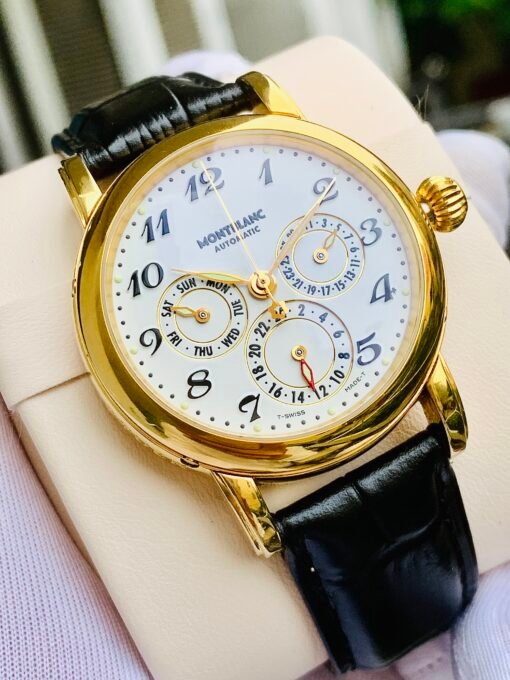 Đồng Hồ Montblanc Meisterstuck Dual Time White Dial - 7014 - Hình ảnh 2