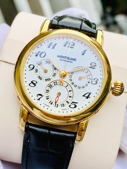 Đồng Hồ Montblanc Meisterstuck Dual Time White Dial - 7014