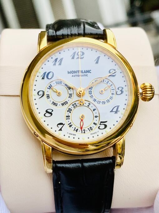 Đồng Hồ Montblanc Meisterstuck Dual Time White Dial - 7014 - Hình ảnh 3