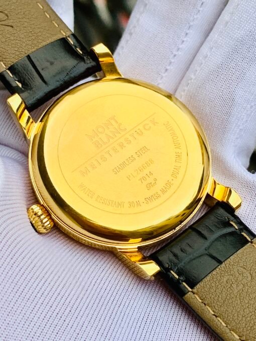 Đồng Hồ Montblanc Meisterstuck Dual Time White Dial - 7014 - Hình ảnh 7