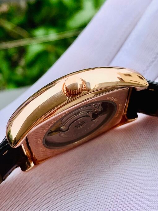 Đồng Hồ Louis Erard Tonneau Date Black Dial Rose Gold - 80045 - Hình ảnh 6