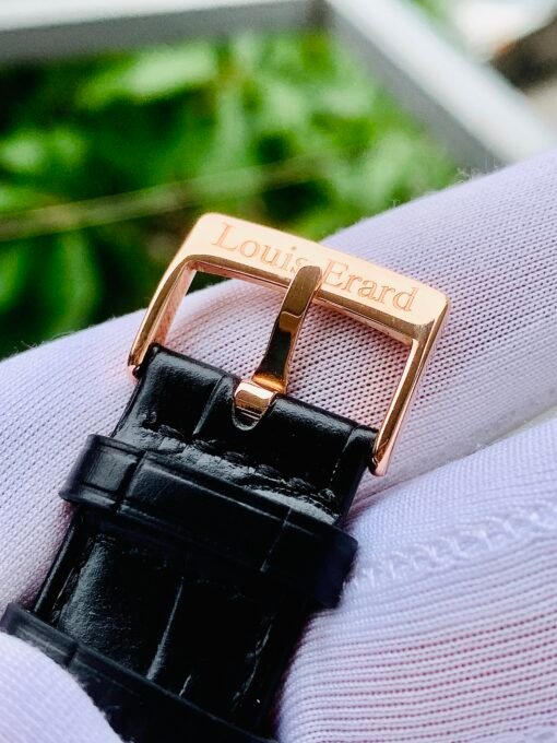 Đồng Hồ Louis Erard Tonneau Date Black Dial Rose Gold - 80045 - Hình ảnh 8