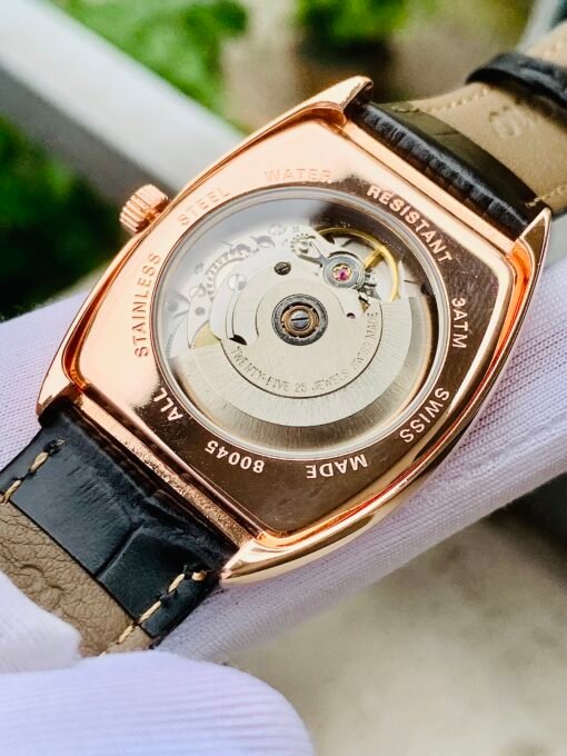 Đồng Hồ Louis Erard Tonneau Date Black Dial Rose Gold - 80045 - Hình ảnh 7