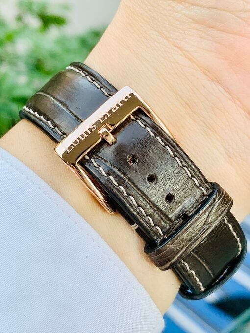 Đồng Hồ Louis Erard Tonneau Date Silver Dial Rose Gold - 80045 - Hình ảnh 8