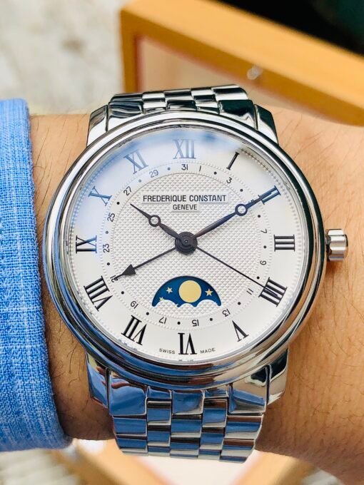 Đồng Hồ Frederique Constant Classics Moonphase White Dial - FC-330MC4P6B