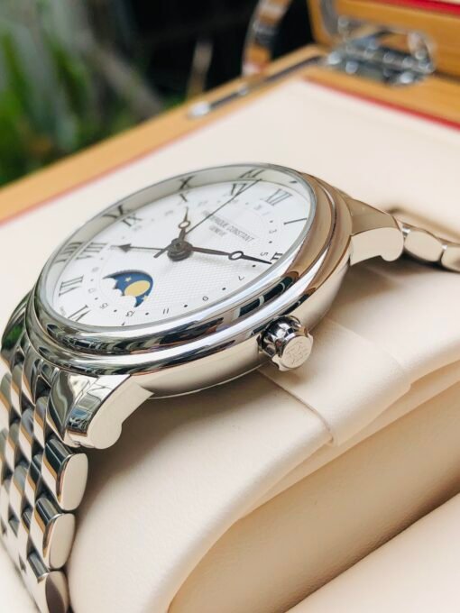Đồng Hồ Frederique Constant Classics Moonphase White Dial - FC-330MC4P6B - Hình ảnh 5