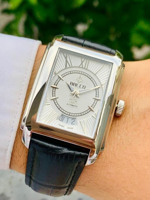 Đồng Hồ Balco Rectangular White Dial Limited Edition 1189/1400 - 11339M - Hình ảnh 4