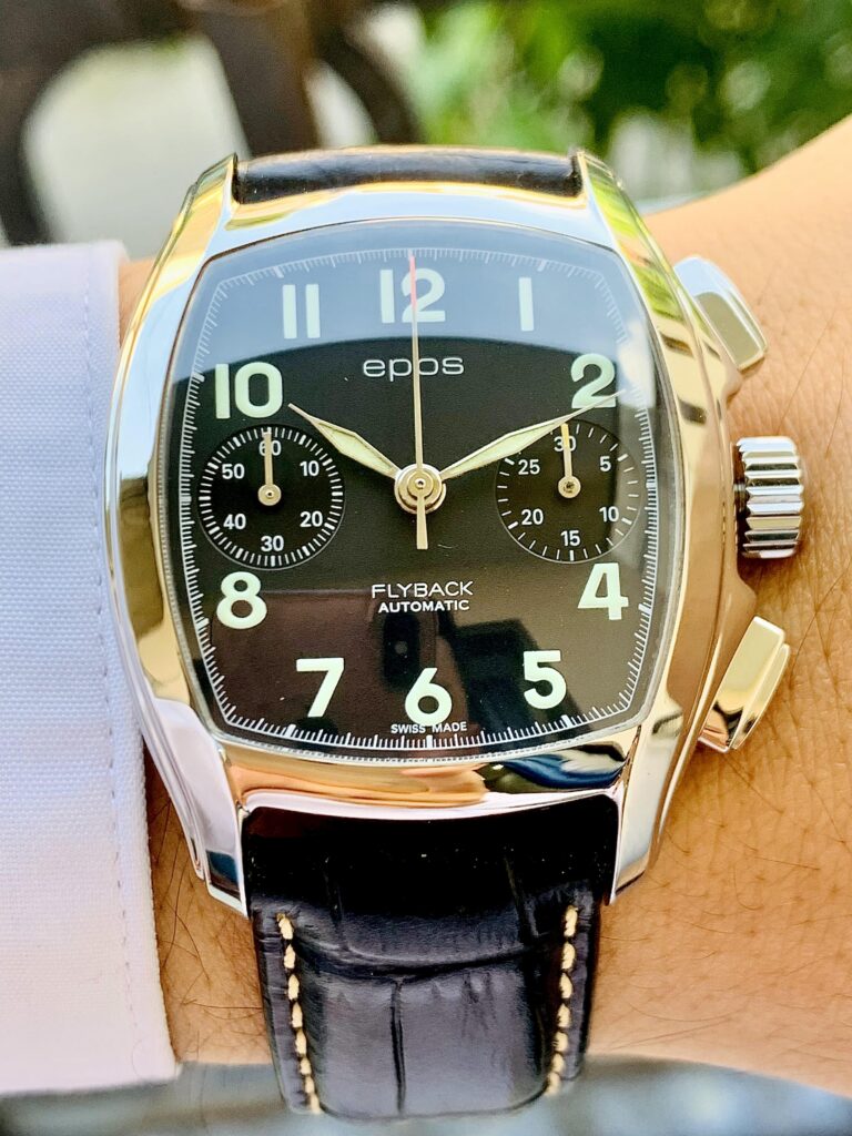 Đồng Hồ Epos Gents Sportive Bellagio Flyback Chronograph Black Dial - 3292BL