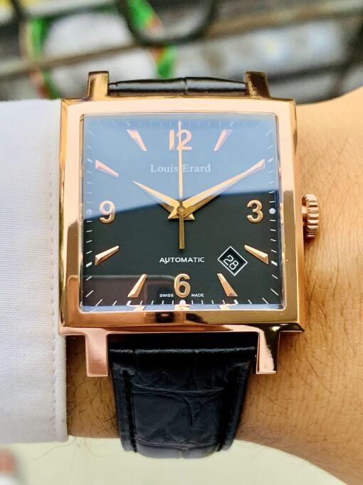 Đồng Hồ Louis Erard L’esprit du Temps La Carree Black Dial - 69500PR01.BRC01 - Hình ảnh 6
