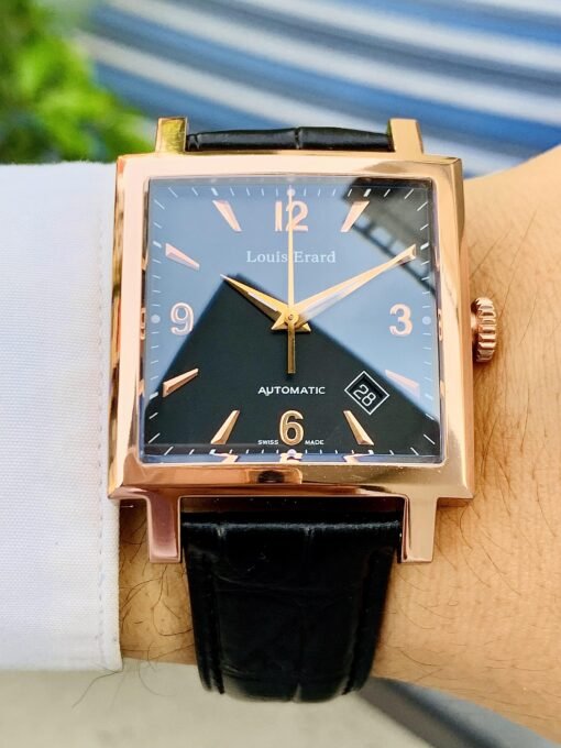 Đồng Hồ Louis Erard L’esprit du Temps La Carree Black Dial - 69500PR01.BRC01 - Hình ảnh 3