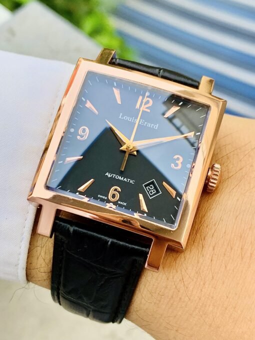 Đồng Hồ Louis Erard L’esprit du Temps La Carree Black Dial - 69500PR01.BRC01 - Hình ảnh 4