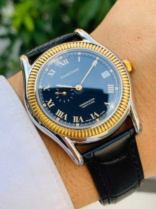 Đồng Hồ Louis Erard Classic Bezel Gold 18k Blue Dial - 82-0900 - Hình ảnh 2