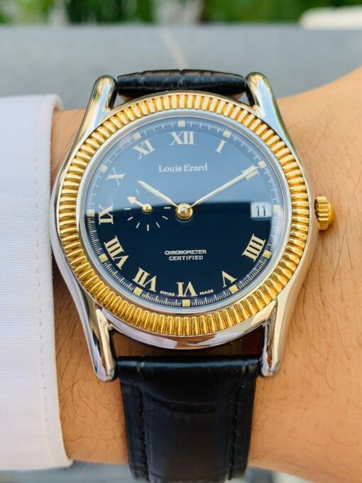 Đồng Hồ Louis Erard Classic Bezel Gold 18k Blue Dial - 82-0900