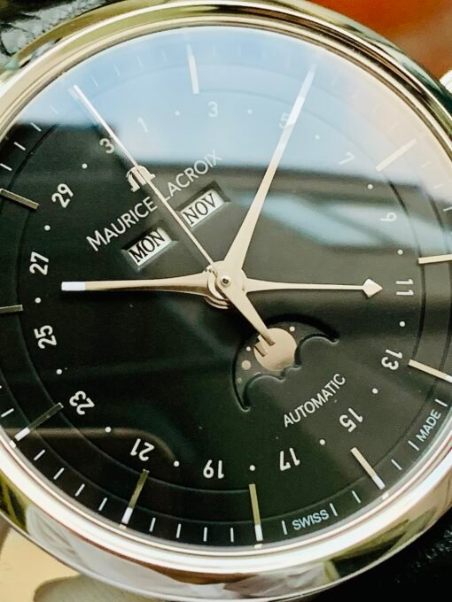 Đồng Hồ Maurice Lacroix Les Classiques Moon Phase Black Dial - LC6068-SS001-33E - Hình ảnh 5