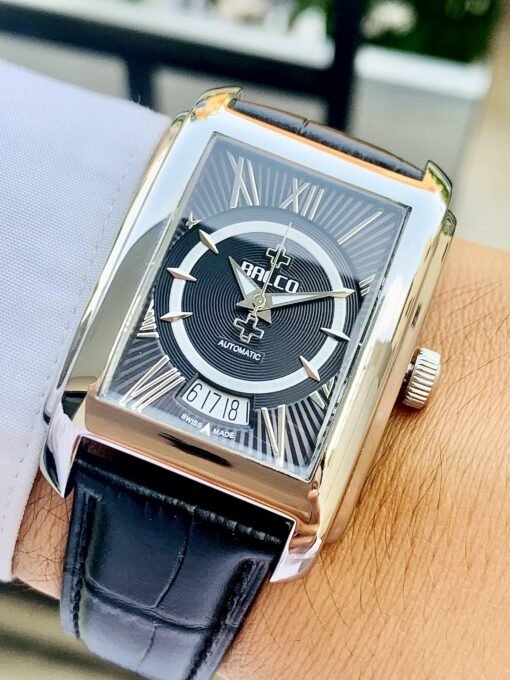 Đồng Hồ Balco Rectangular Black Dial Limited Edition 1229/1400 - 11339M - Hình ảnh 4