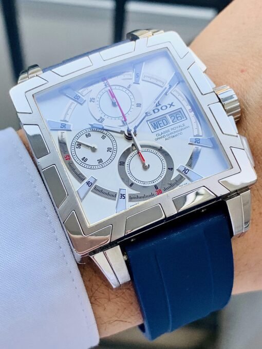 Đồng Hồ Edox Classe Royale Chronograph White Dial 01105 357N NIN