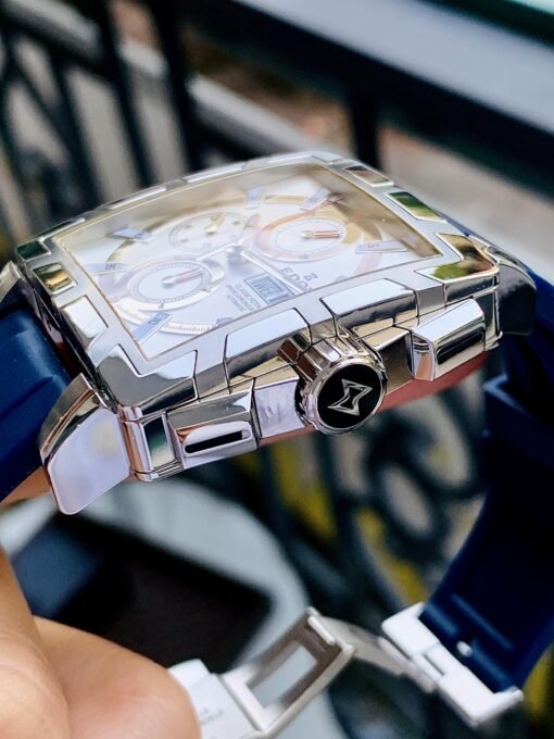 Đồng Hồ Edox Classe Royale Chronograph White Dial 01105 357N NIN - Hình ảnh 5