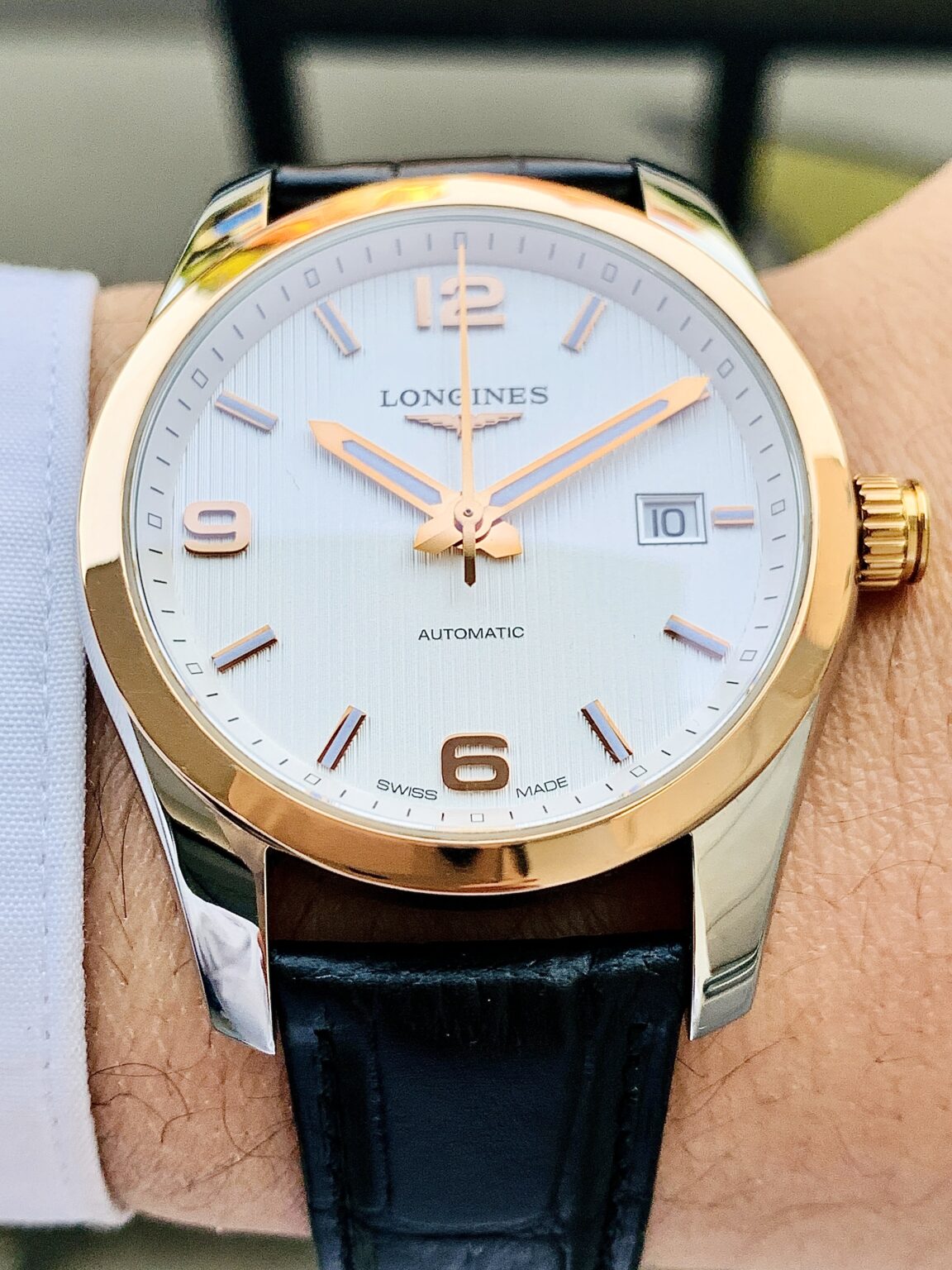 Đồng Hồ Longines Conquest Classic Bezel Rose Gold White Dial L619.2 - L2.785.5.76.3