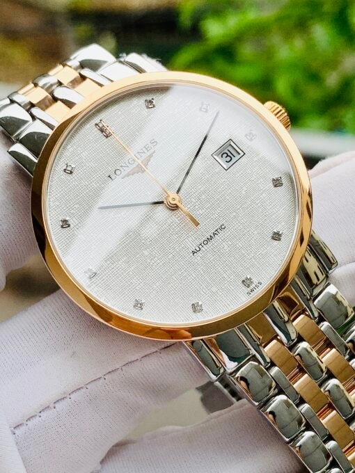 Đồng Hồ Longines Elegant Demi Rose Gold White Dial Diamond L888.2 - L4.810.5.77.7 - Hình ảnh 2