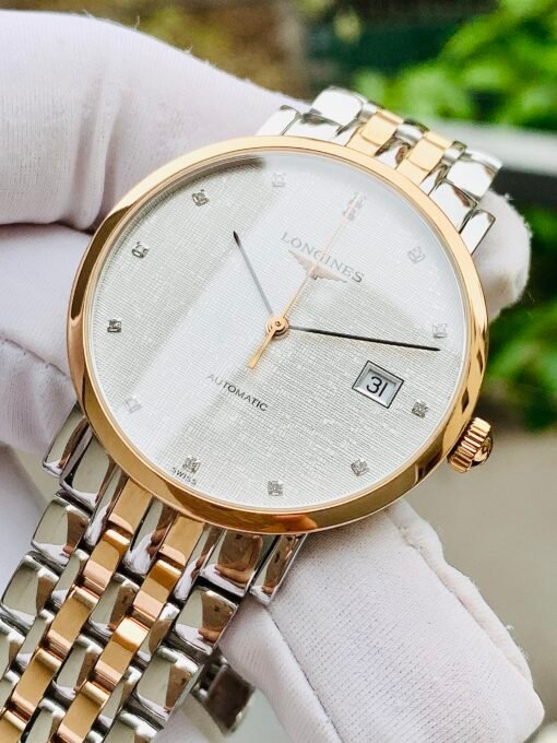 Đồng Hồ Longines Elegant Demi Rose Gold White Dial Diamond L888.2 - L4.810.5.77.7