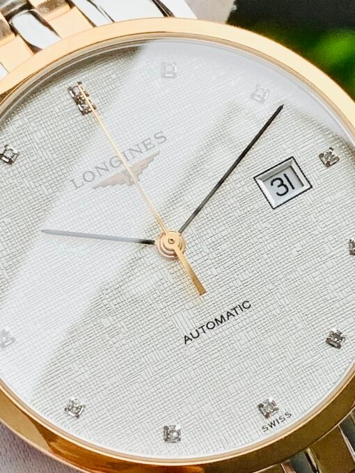 Đồng Hồ Longines Elegant Demi Rose Gold White Dial Diamond L888.2 - L4.810.5.77.7 - Hình ảnh 5