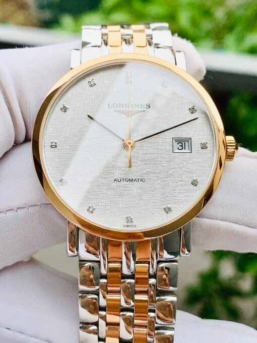 Đồng Hồ Longines Elegant Demi Rose Gold White Dial Diamond L888.2 - L4.810.5.77.7 - Hình ảnh 3