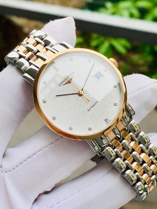 Đồng Hồ Longines Elegant Demi Rose Gold White Dial Diamond L888.2 - L4.810.5.77.7 - Hình ảnh 6