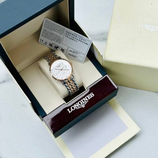 Đồng Hồ Longines Elegant Demi Rose Gold White Dial Diamond L888.2 - L4.810.5.77.7 - Hình ảnh 10