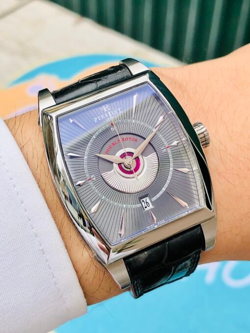 Đồng Hồ Perrelet Double Rotor Gray Dial Tonneau - A1029/A0994