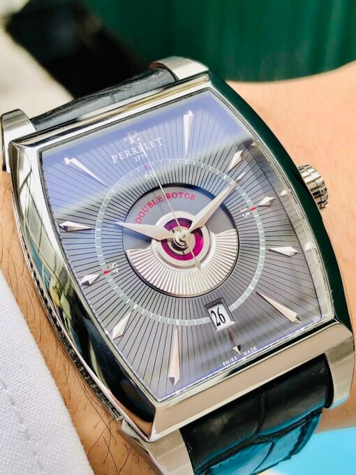 Đồng Hồ Perrelet Double Rotor Gray Dial Tonneau - A1029/A0994 - Hình ảnh 5