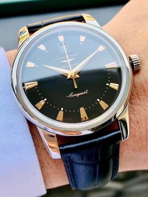 Đồng Hồ Longines Conquest Heritage Black Dial - L1.645.4.52.4