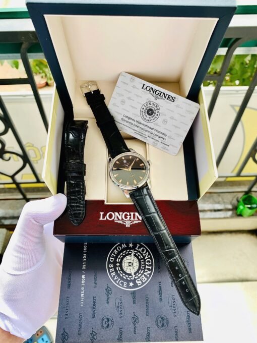 Đồng Hồ Longines Conquest Heritage Black Dial - L1.645.4.52.4 - Hình ảnh 8