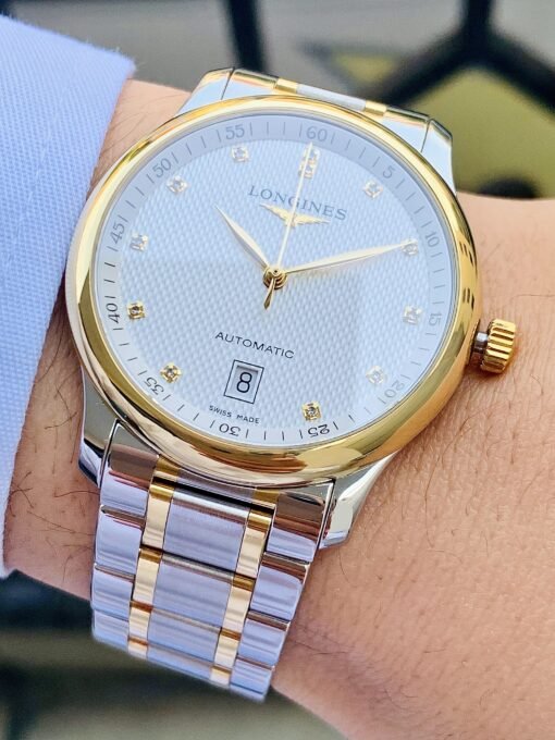 Đồng Hồ Longines Master Demi Gold Diamond White Dial L619.2 - L2.628.5.77.7 - Hình ảnh 4
