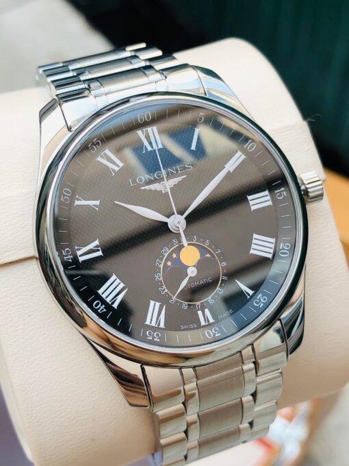 Đồng Hồ Longines Master Collection Moonphase Black Dial - L2.909.4.51.6 - Hình ảnh 2