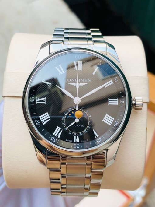 Đồng Hồ Longines Master Collection Moonphase Black Dial - L2.909.4.51.6