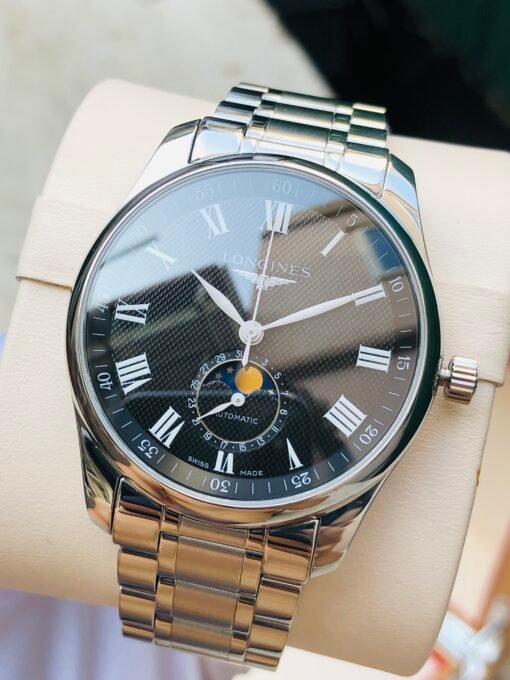 Đồng Hồ Longines Master Collection Moonphase Black Dial - L2.909.4.51.6 - Hình ảnh 4