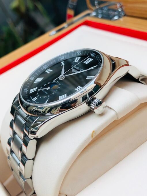 Đồng Hồ Longines Master Collection Moonphase Black Dial - L2.909.4.51.6 - Hình ảnh 8